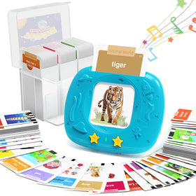 HOMESTEC Toddler Flash Cards with 216 double-sided cards for broad early learning themes.