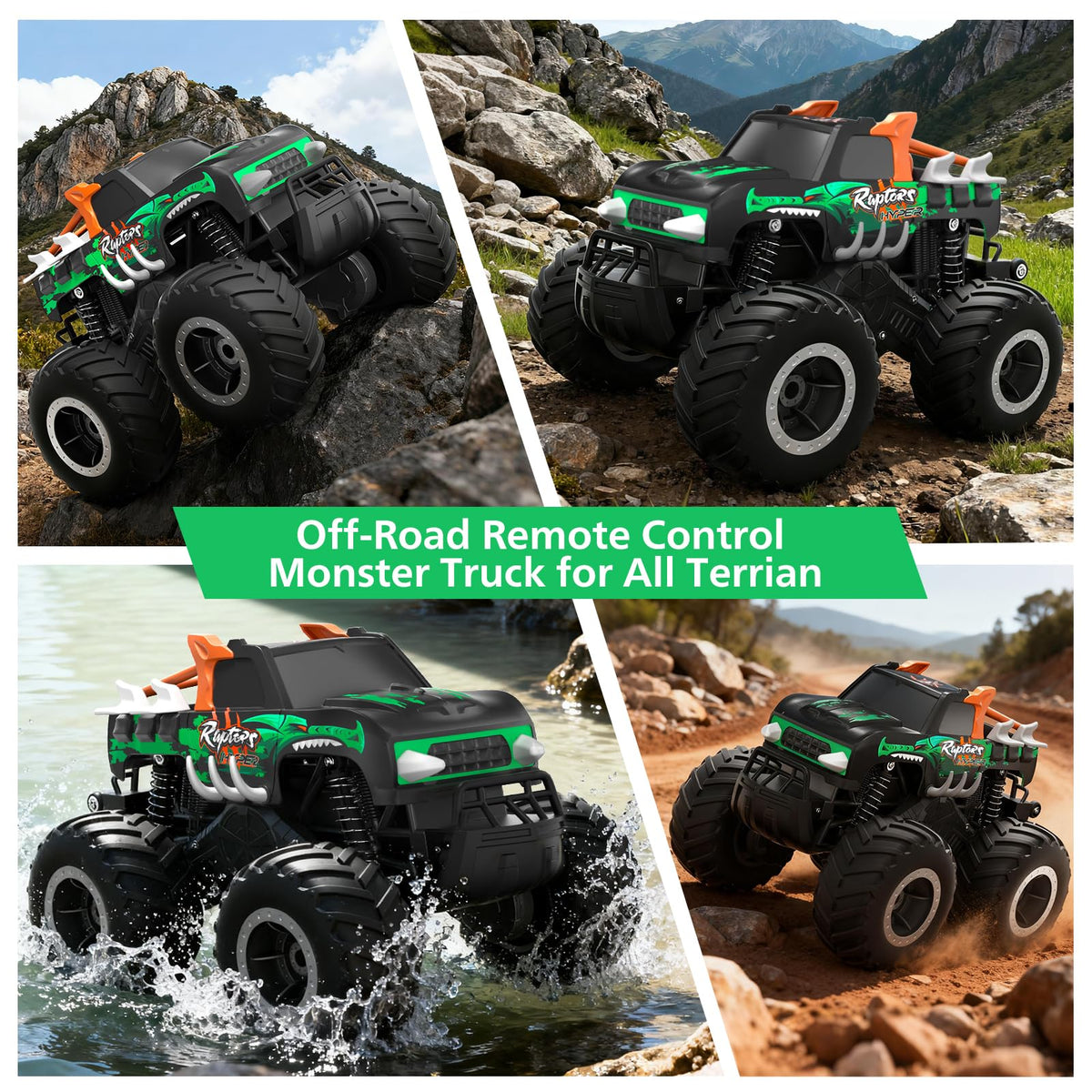 HOMETALL all-terrain waterproof truck during splash test