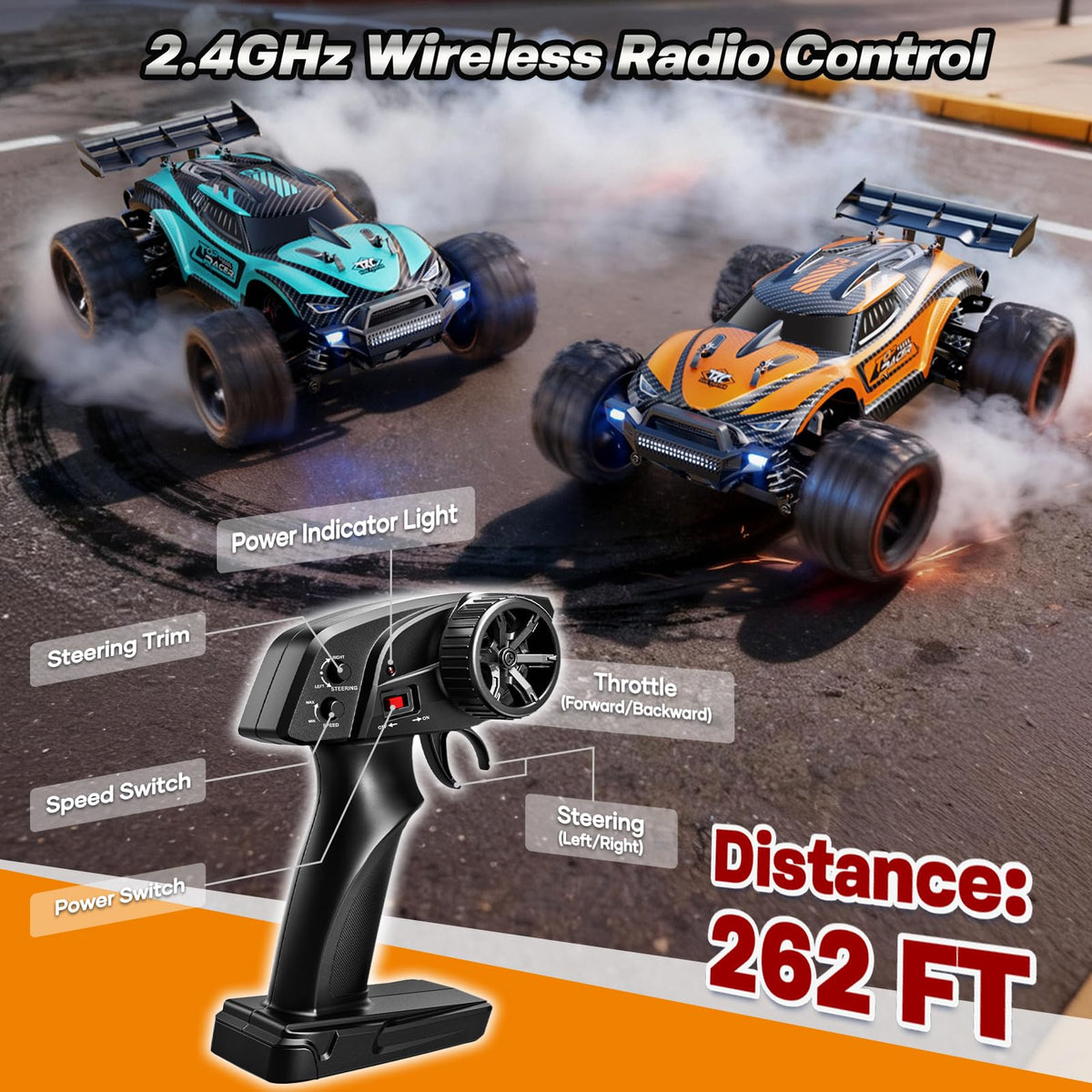 HOMETALL 2.4GHz remote enables precise control up to 80 meters