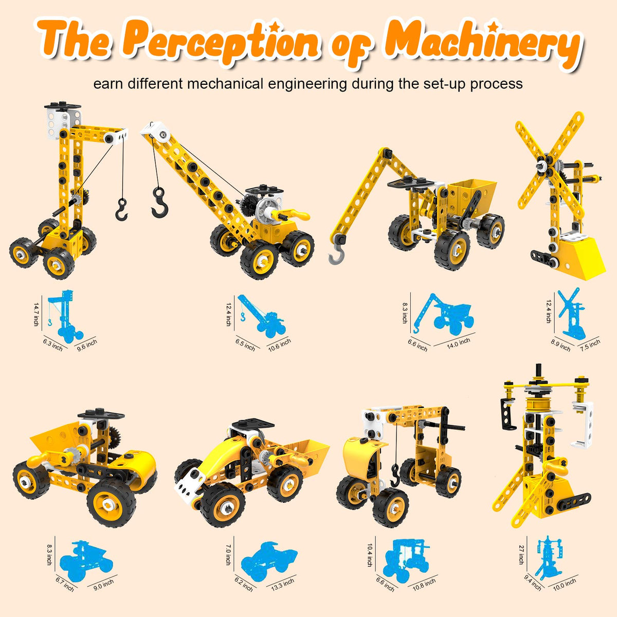HOMETTER STEM 10in1 rotary crane model enhances multi-piece project planning