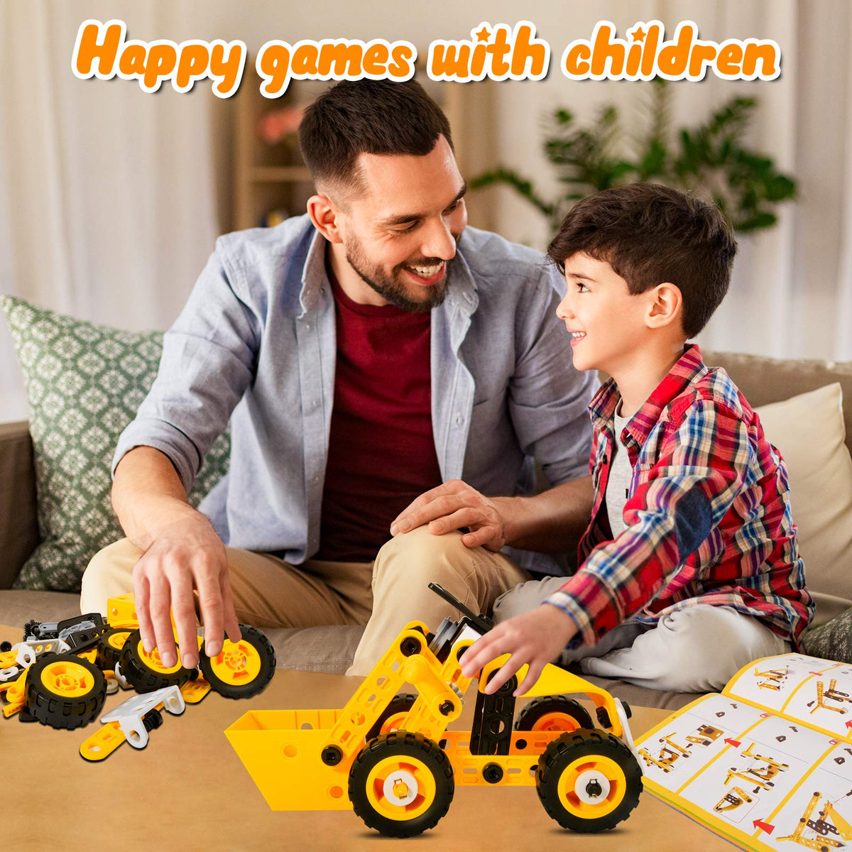 HOMETTER STEM 10in1 toy crane model promotes fine motor skills during assembly