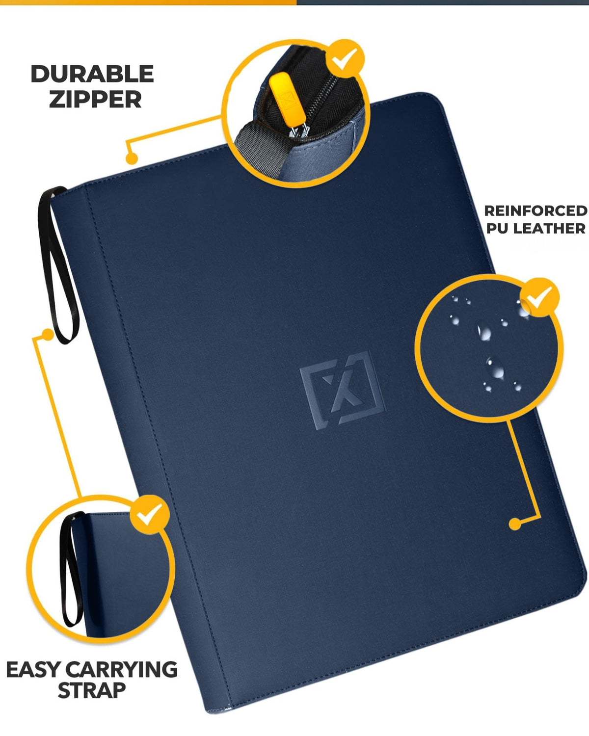 HOMEXPRO X PRO 1000+ binder with 200 sleeves included for instant storage.