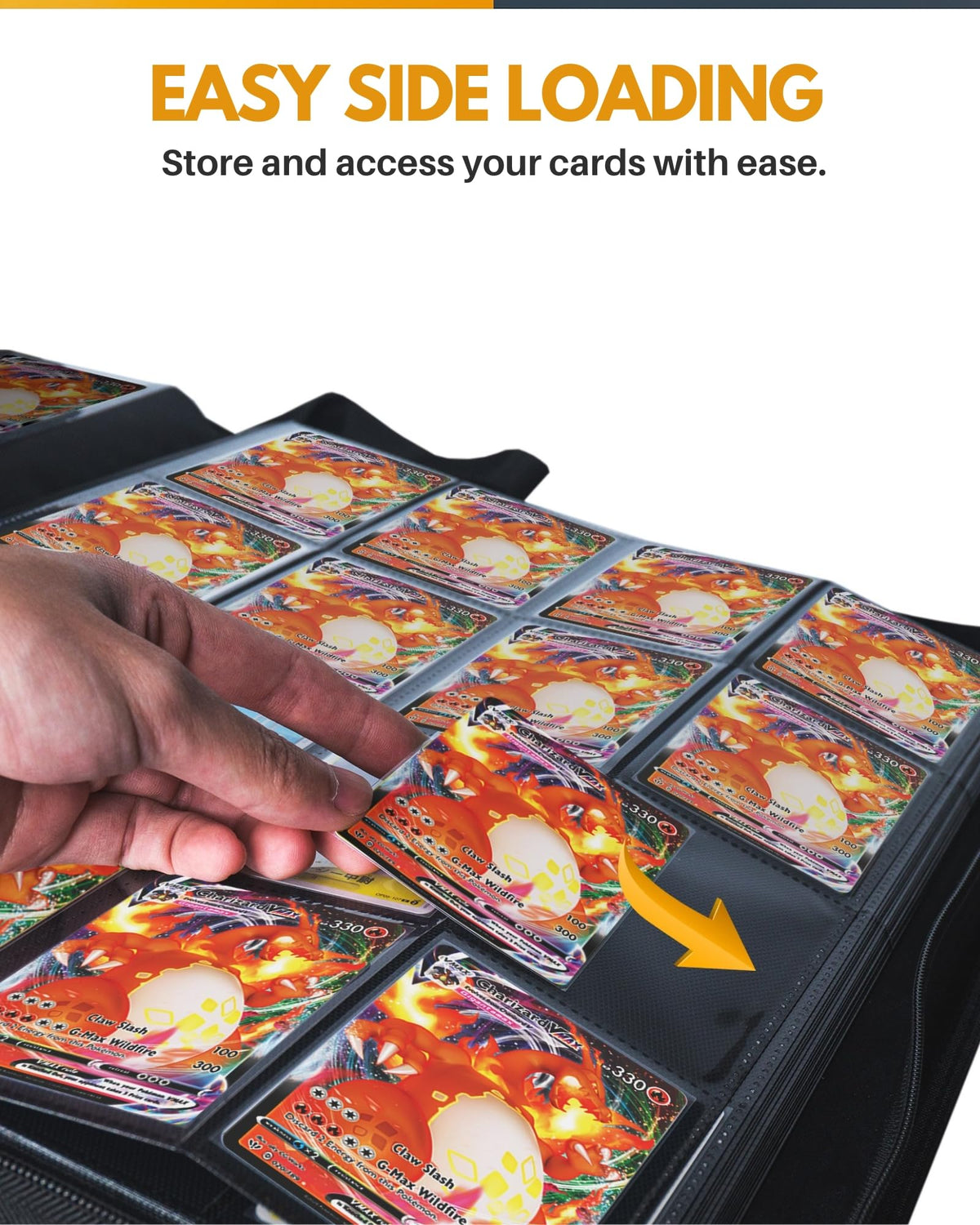 HOMEXPRO X PRO 1000+ binder ideal for travel and tournaments.