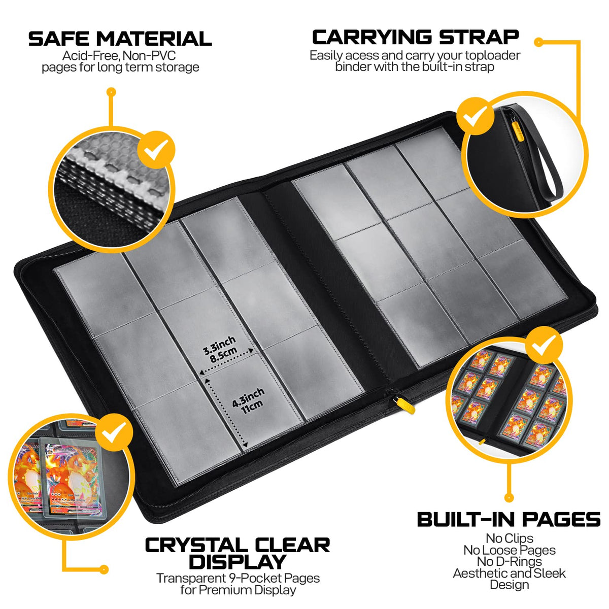 HOMEXPRO X PRO included top loaders pack keeps cards protected