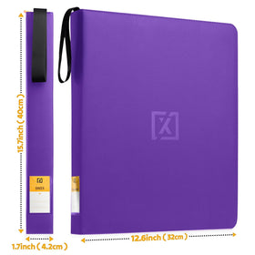 HOMEXPRO X PRO acid-free non-PVC pages for long term protection.