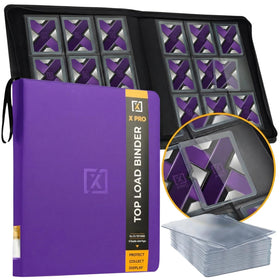 HOMEXPRO X PRO top load binder front view showing 252-slot capacity for cards.