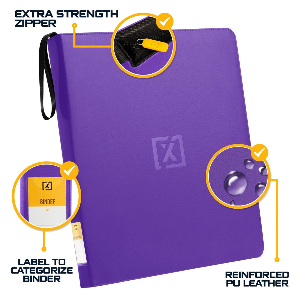 HOMEXPRO X PRO interior pages featuring 9-pocket layouts for efficient storage.