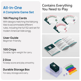 HomeyVenture Mahjong cards with detailed designs for authentic play.