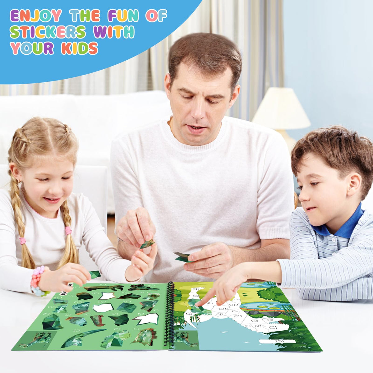 Homicozy boys gift-pack sticker book conveys a fun birthday or back-to-school option