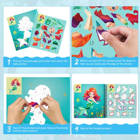 homicozy child using sticker activity—hands-on learning away from screens.
