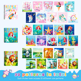 Homicozy mermaid sticker book features vibrant designs for creative crafts.