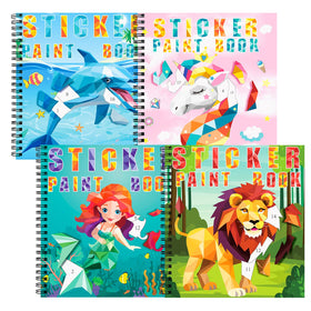 homicozy unicorn sticker paint book cover—vibrant design sparks imaginative play and color exploration.