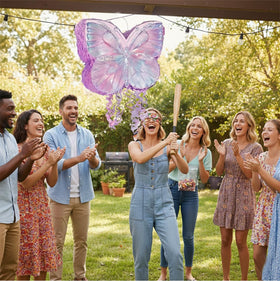 Homie Finds crystal butterfly design that doubles as decor and photo backdrop.