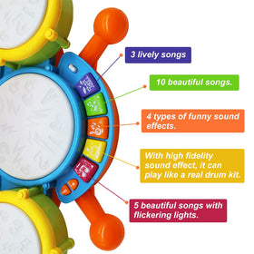 Homily drum set shown as a gift idea for birthdays or holidays.
