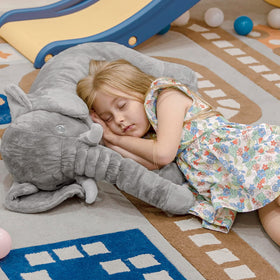 Homily elephant giant stuffed animal showcases a large, kid-friendly friend for play.