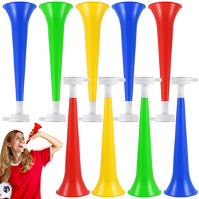 Homoyoyo 10Pcs stadium horns in vibrant colors for crowd cheering and energetic game days.