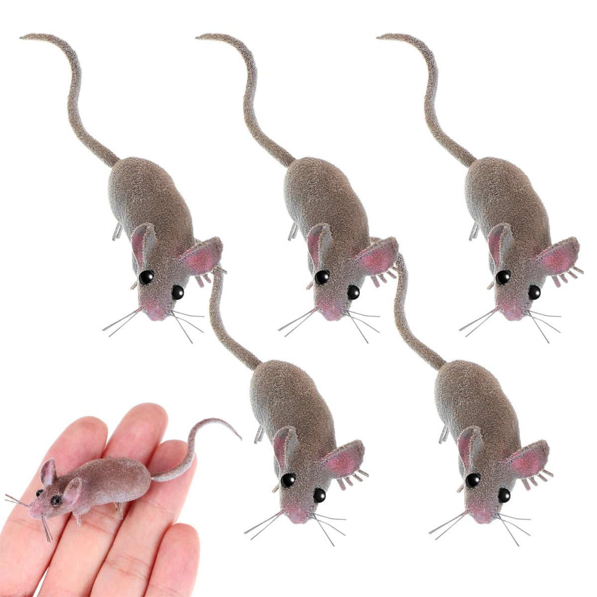 Homoyoyo fake mouse lifelike body close-up for convincing prank scenes and décor.