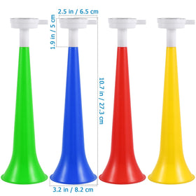 Homoyoyo sports and party horns suitable for cheering at games and festive events.
