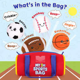 HOMQYTE baseball plush ball designed for gentle indoor tossing