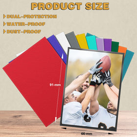 Homthy 12-color sleeves display vibrant options for organizing collections.