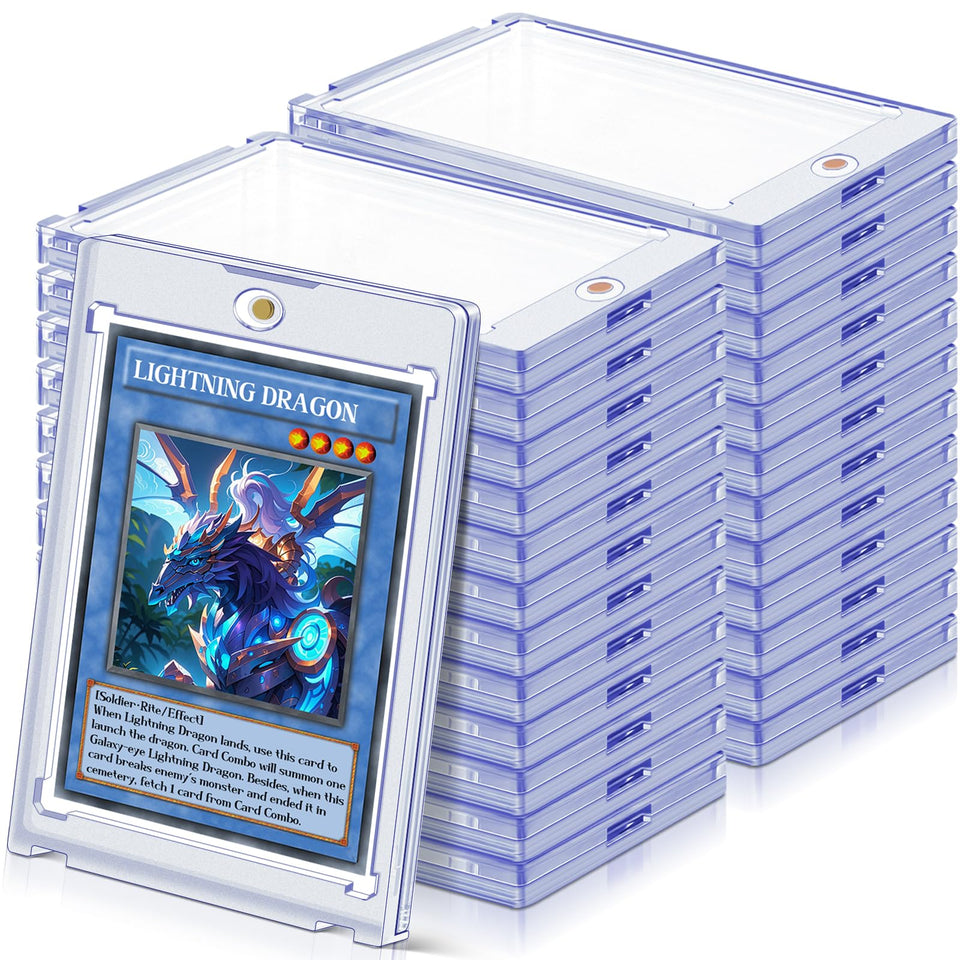 Homthy 50ct magnetic card holder for baseball cards with UV protection
