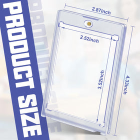 Homthy 35pt clear acrylic card case with durable build for standard cards