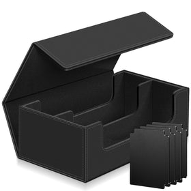 Homthy deck case with 1200+ cards organized for quick access.