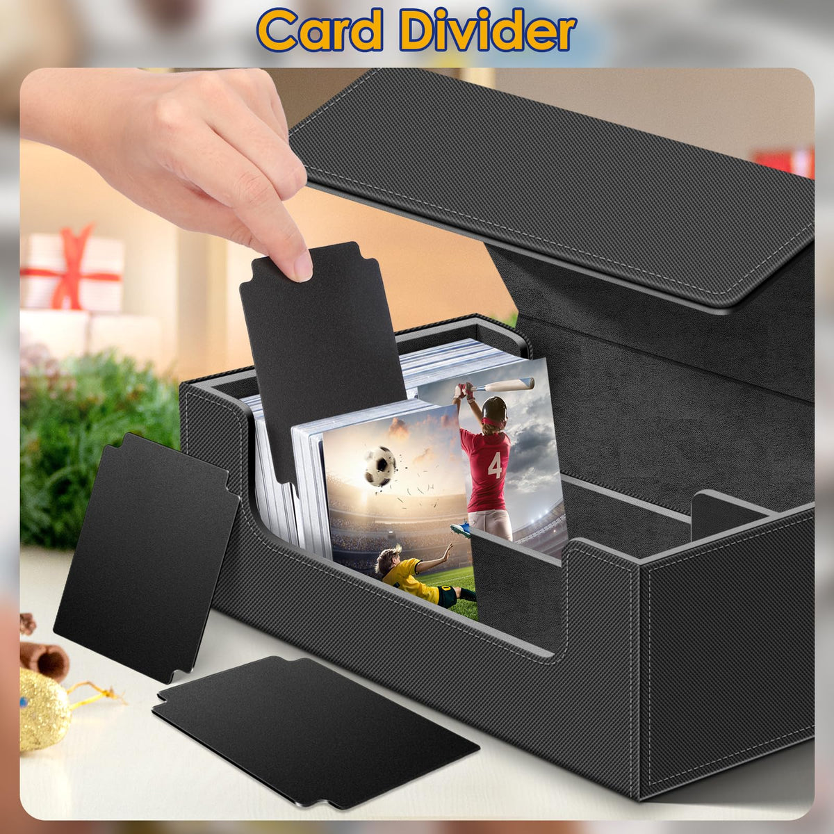 Homthy gift-ready card storage box for collectors.