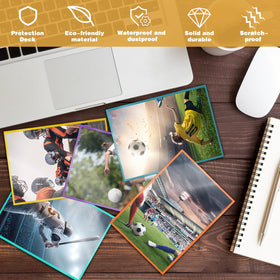 Homthy matte and glossy sides provide privacy and clear viewing of cards.