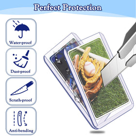 Homthy resealable sleeves 3.3x4.7 inch for easy access and organization