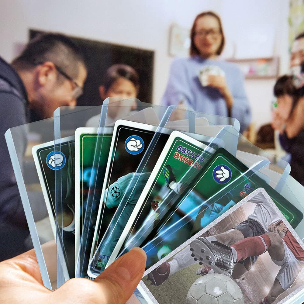 Homthy standard-size compatibility covers MTG, baseball, football, and trading cards