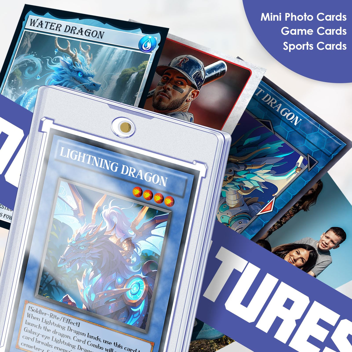 Homthy compatibility with TCG, MTG, and sports cards for organizing collections