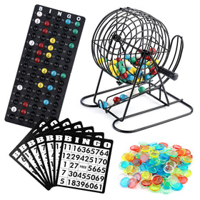 Homwom Deluxe Bingo cage with 8-inch rotor for smooth draws.