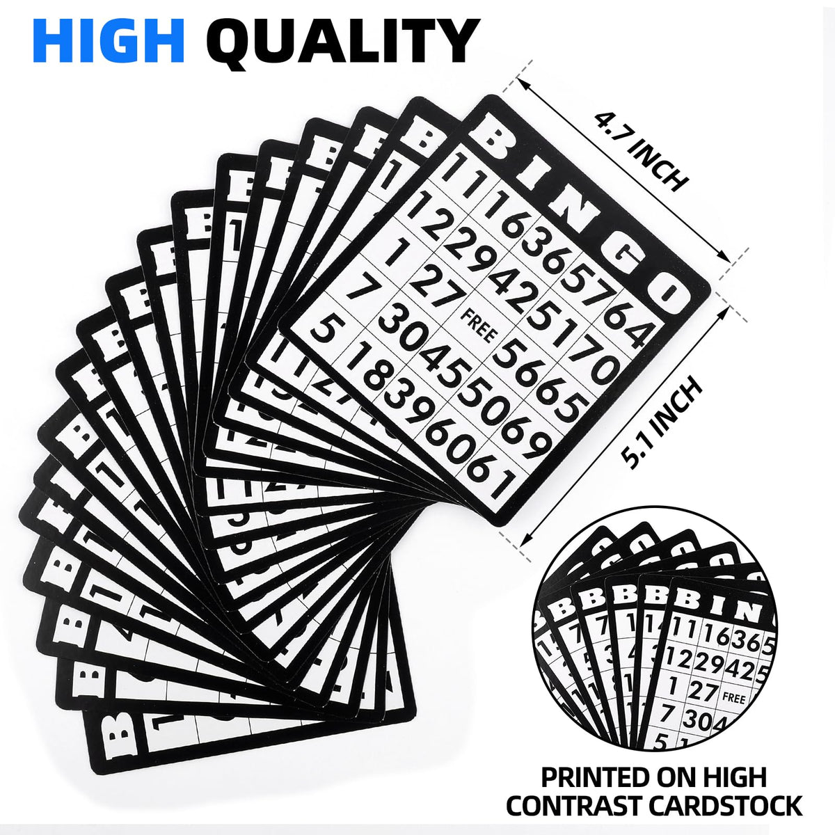 Colorful Homwom bingo chips for clear marking and quick placement.
