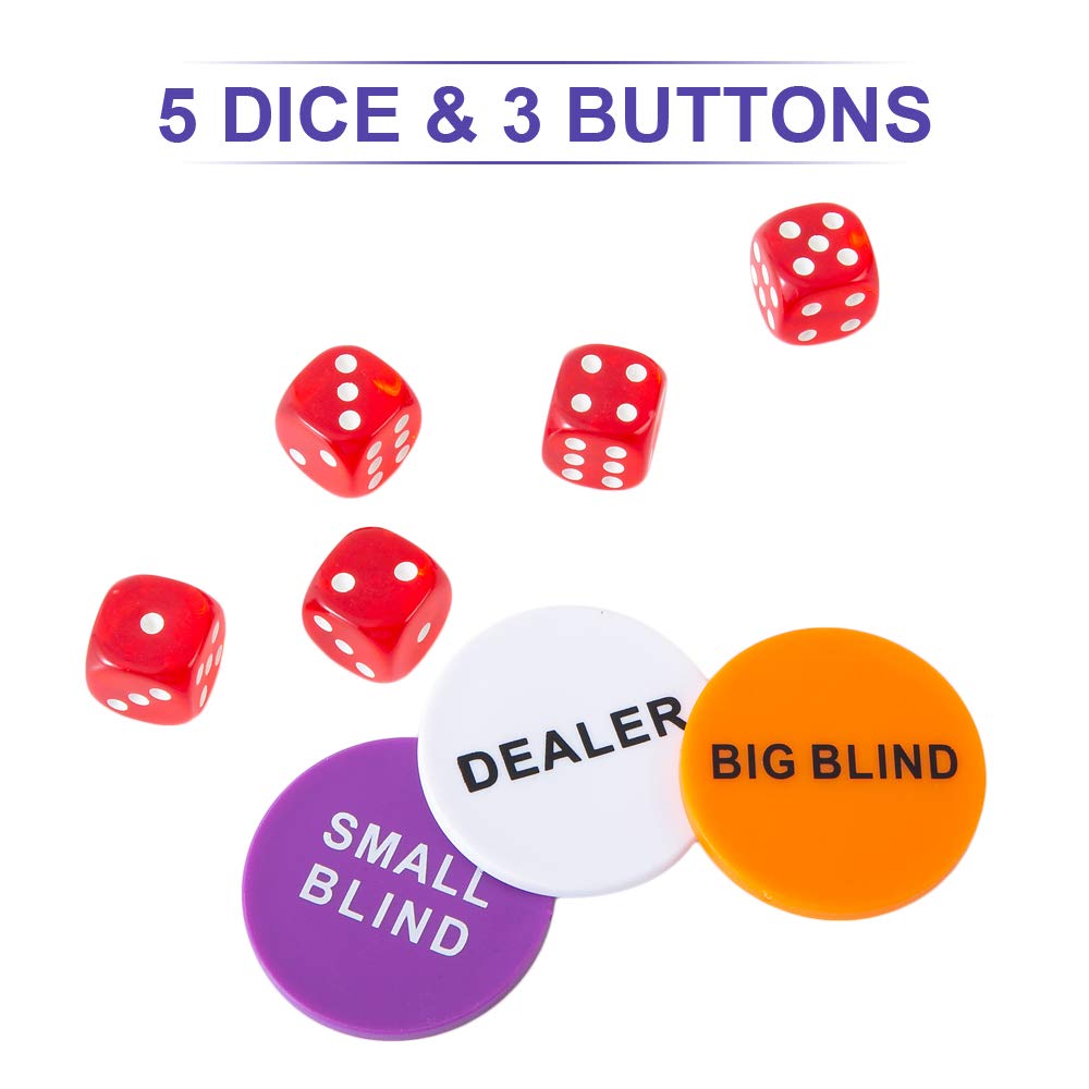Two decks of cards accompany the Homwom poker set