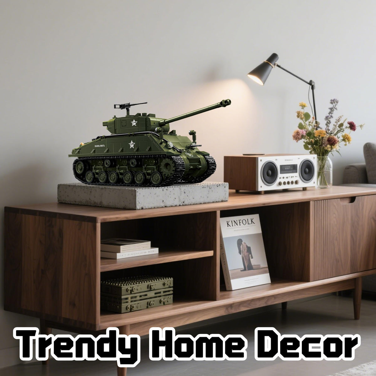 Honchoes M4 Sherman display piece sits proudly on any desk.