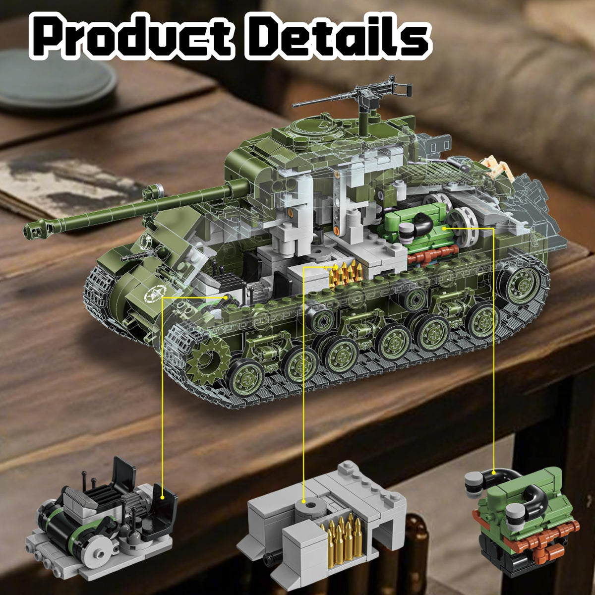 Honchoes M4 Sherman turret rotation adds playability to a detailed model.