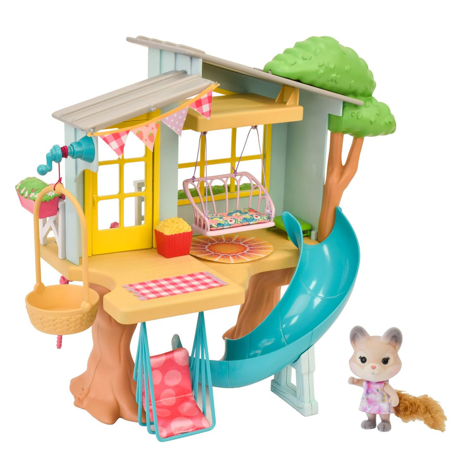 Honey Bee Acres interactive 2 story tree house exterior for imaginative play