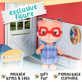 Honey Bee Acres Sunshine Meadow slide and swing add dynamic recess-style play.