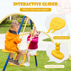 HONEY JOY adjustable-swing-height enables customization for different ages