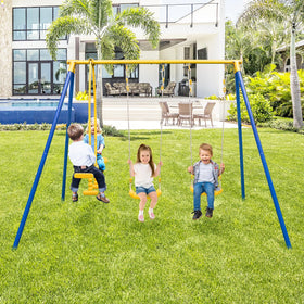 HONEY JOY belt swings with adjustable height for growing children