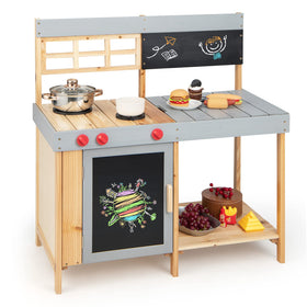 Honey Joy Mud Kitchen safe design with rounded edges supports outdoor adventures.