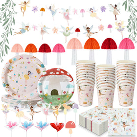 Honeydak fairy pull flags brighten walls for magical party vibes.