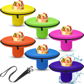 Honeydak neoprene floating drink holder in green keeps drinks buoyant and within reach