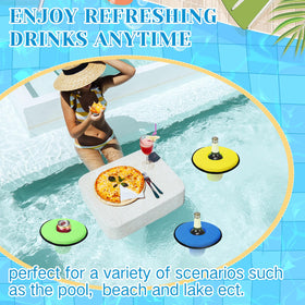 Honeydak rope-design drink holder with rope keeps drinks tethered nearby