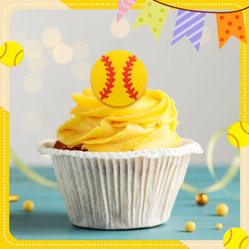 Honeydak cupcake toppers decorate sports-themed celebration creatively