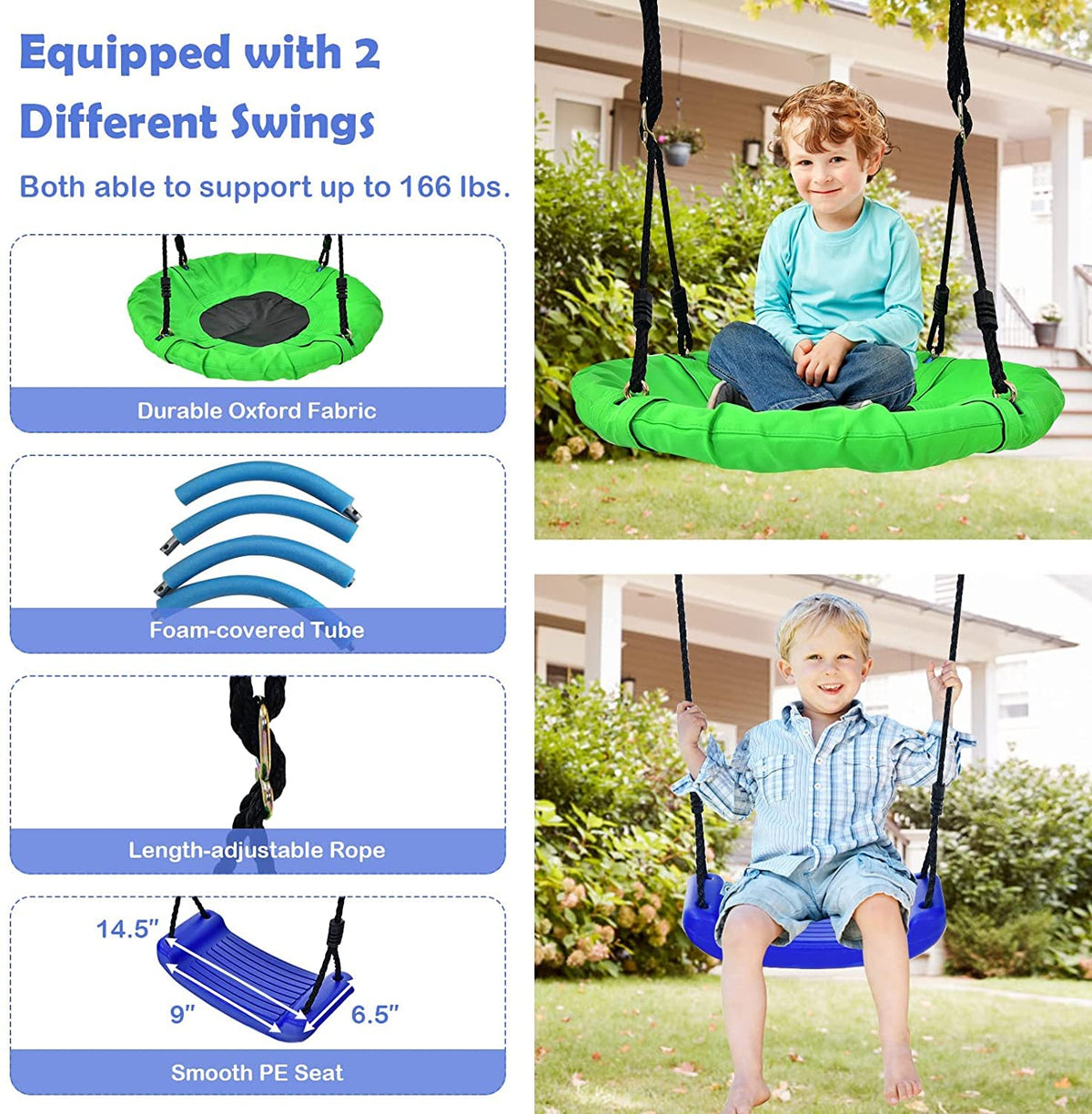 HONEY JOY climbing ladder promotes motor skills and adventurous play.
