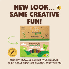 Honeysticks Jumbo Crayons Long-lasting and resistant to breakage.