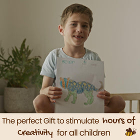 Sustainable packaging highlights eco-friendly production of Honeysticks crayons.