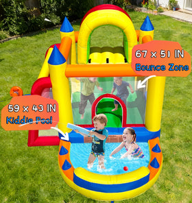 Hongcoral bounce house secret crawl tunnel ideal hide-and-seek adventures.